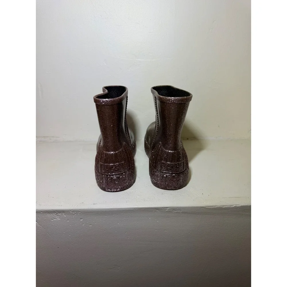 UGG Rain Boots Drizlita Glitter Pink Brown US Women 7